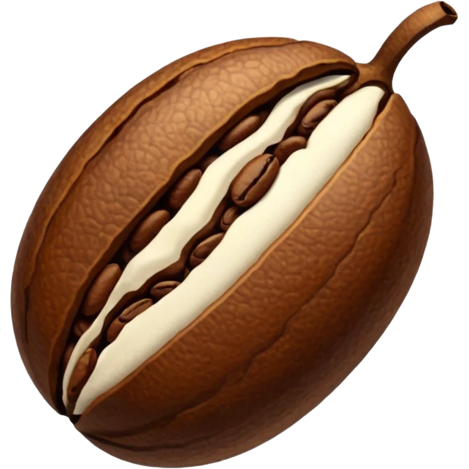 Coffee bean emoji