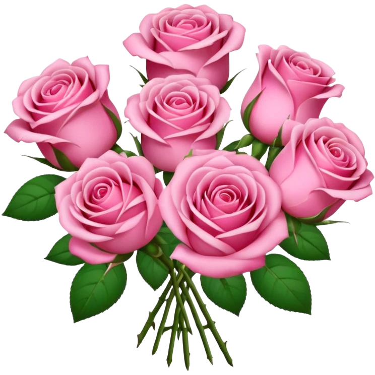 Um buque rosa paty emoji