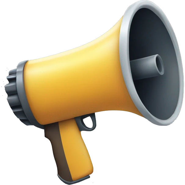 weapon-shaped megaphone emoji