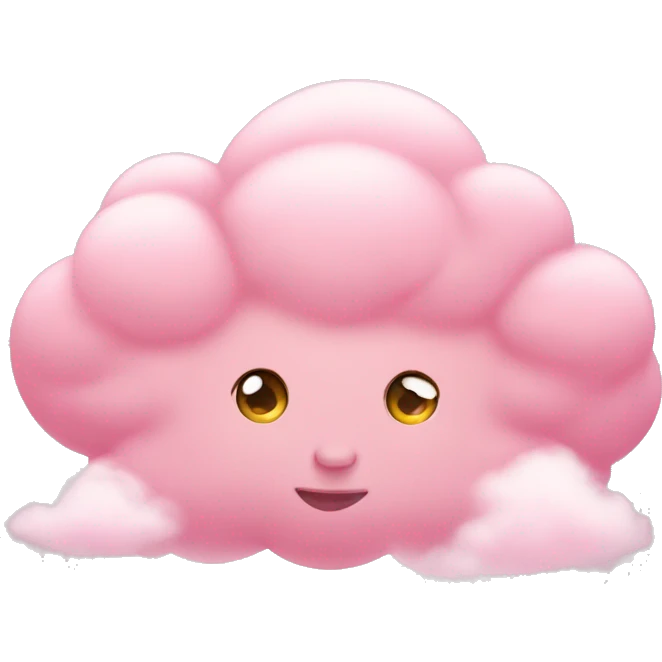 Baby Pink cloud emoji