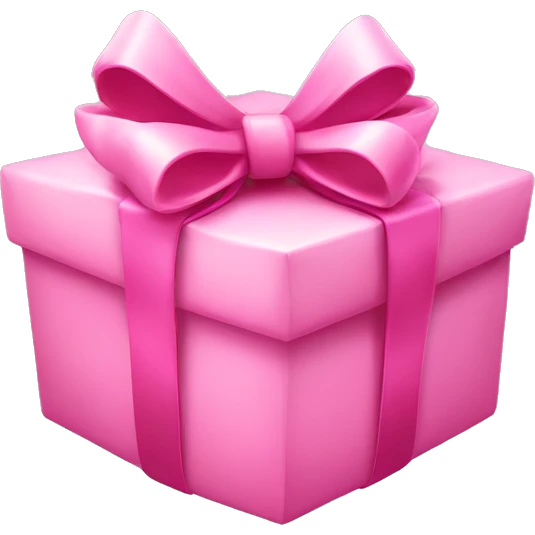 pink coquette present with a bow  emoji