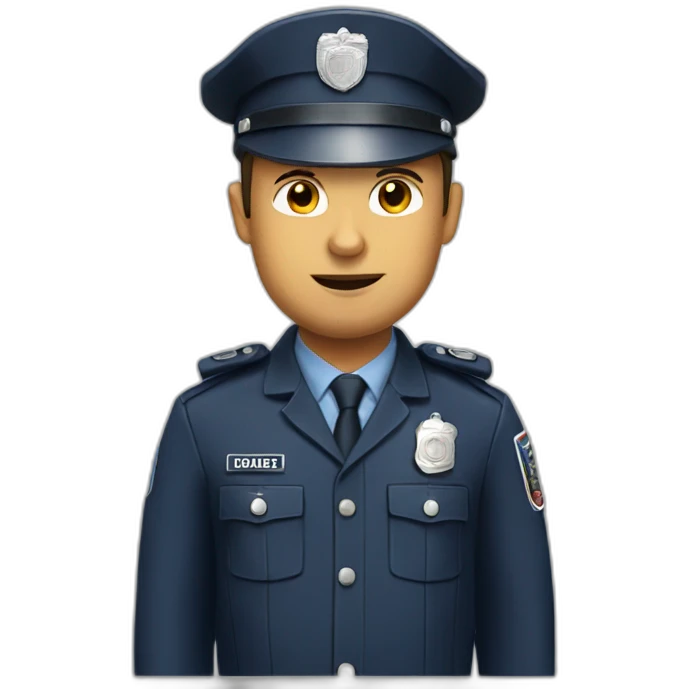 bad French police officer emoji