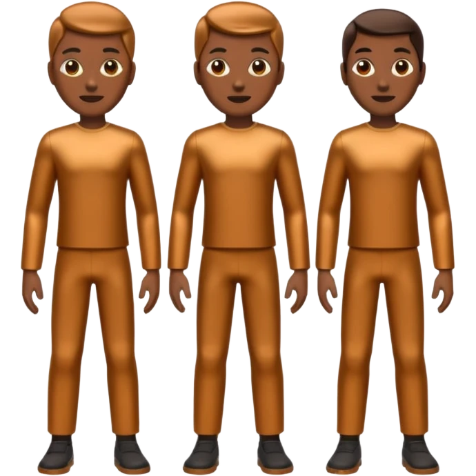 철로 만든 사람 3명 emoji