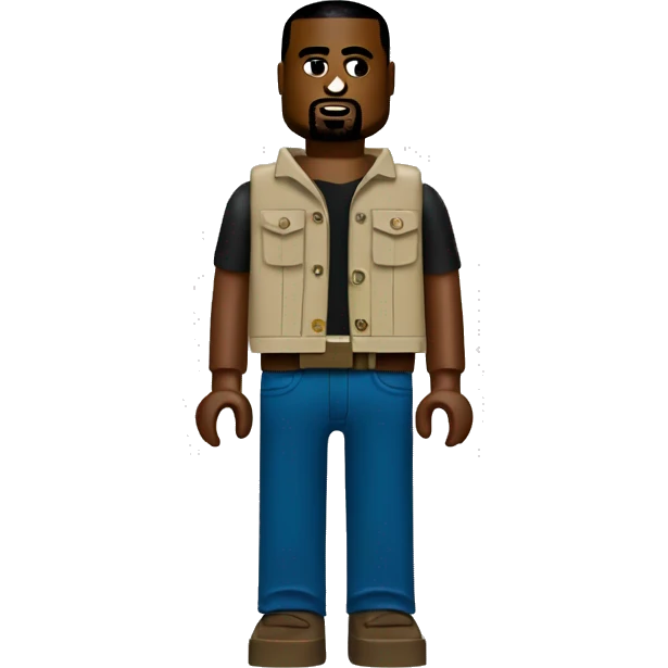 KANYE WEST lego full body emoji