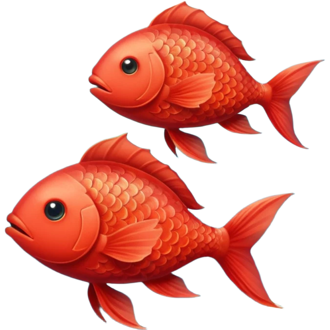 Red Fish Loves The Green Fish emoji