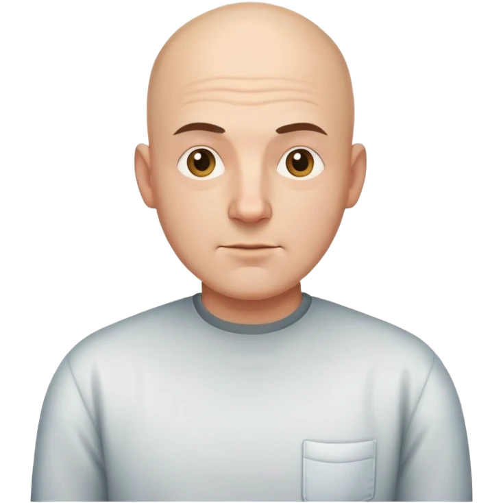 A bald guy in square shirt  emoji