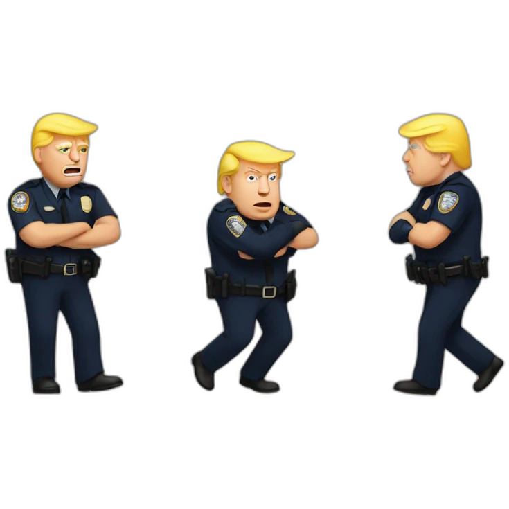 trump-getting-arrested emoji