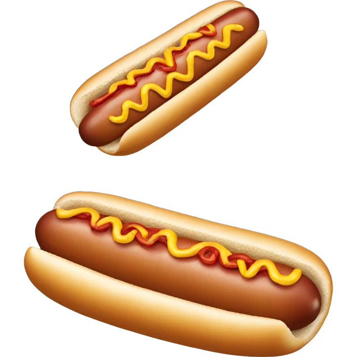 A long hot dog with out the bun emoji