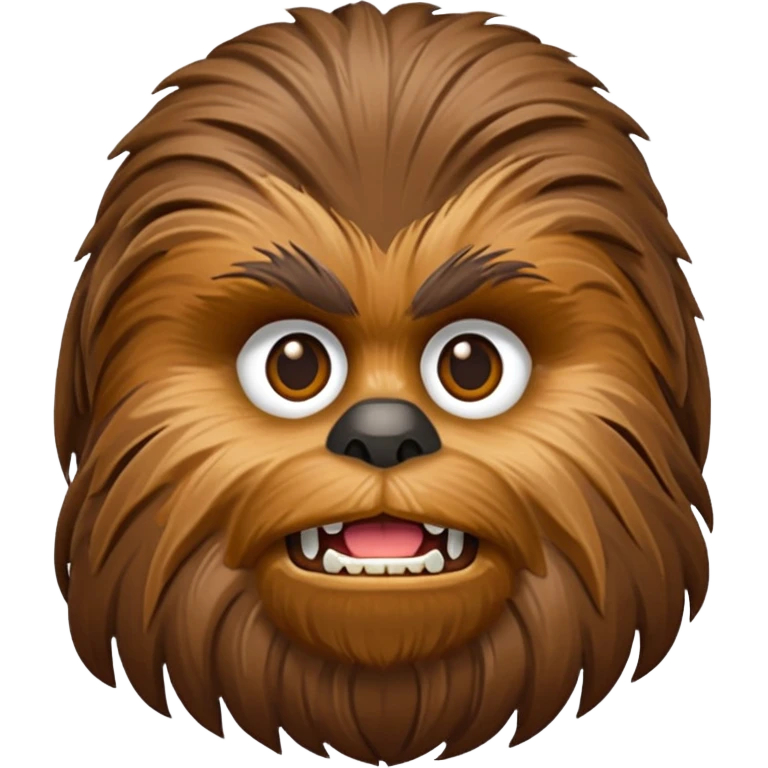 pero la cara de chewbacca en formato png con menos detalle emoji
