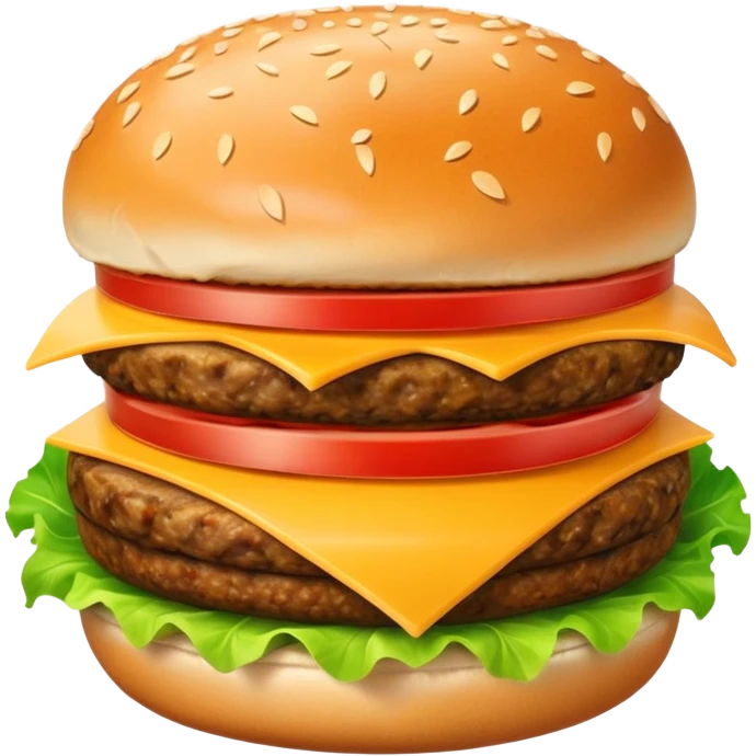 برجر يبتسم emoji