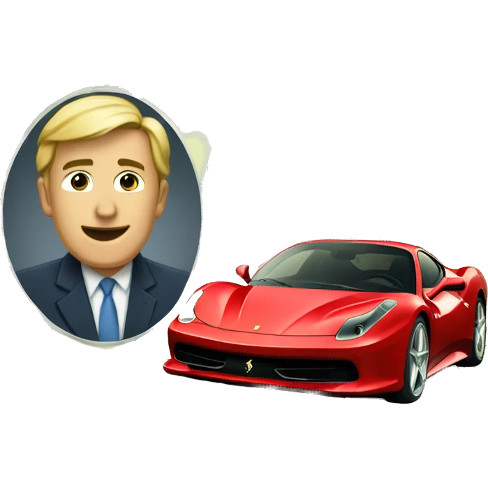 1000000 dollar bill And A Ferrari emoji