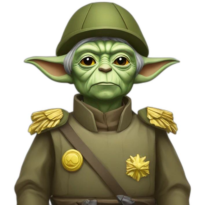 Yoda war general Ukraine Victory  emoji