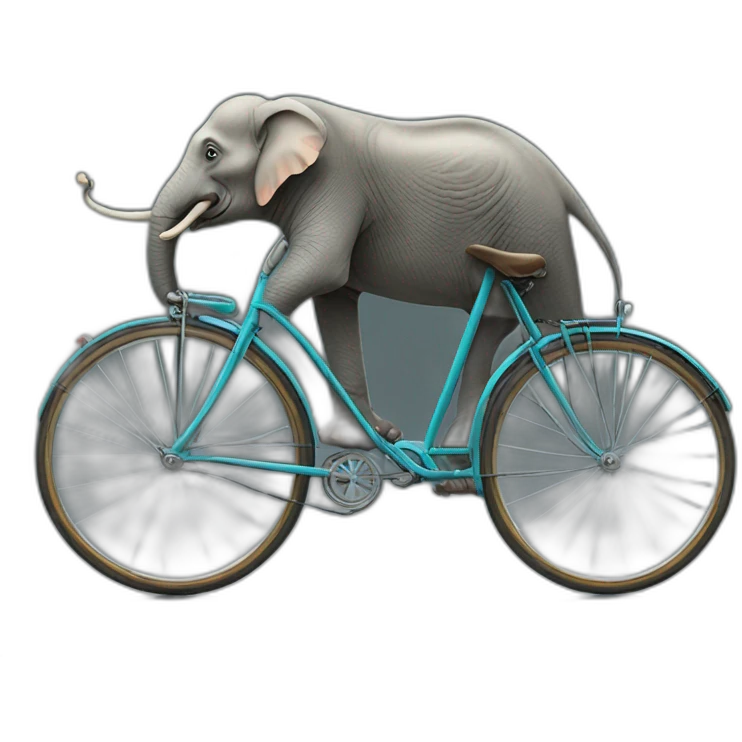 Elephant et velo emoji