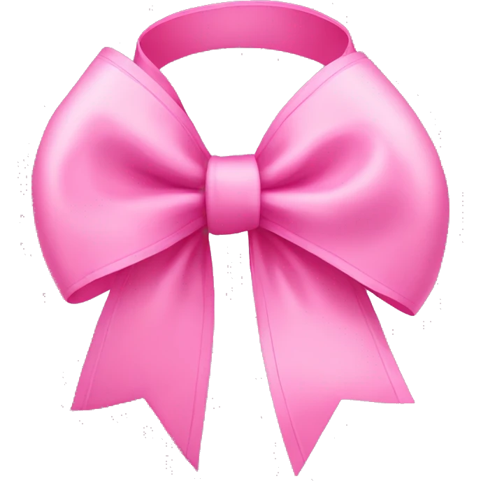 Pink ribbon bow emoji