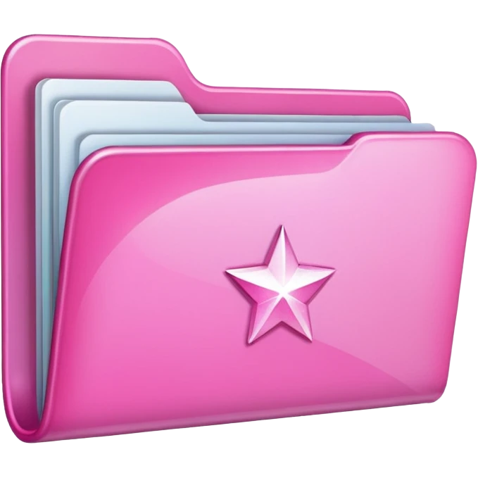  folder light sparkles pink plain emoji