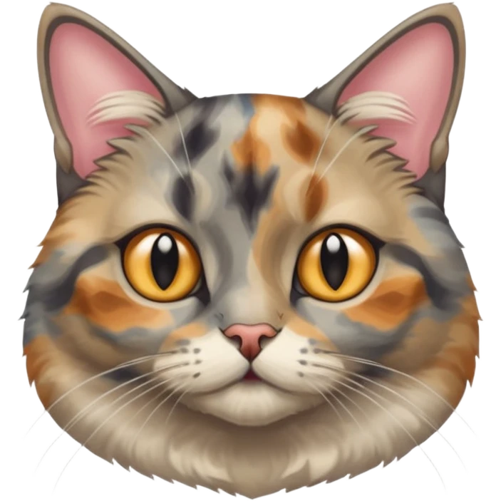 Cat that is a dilute torty emoji
