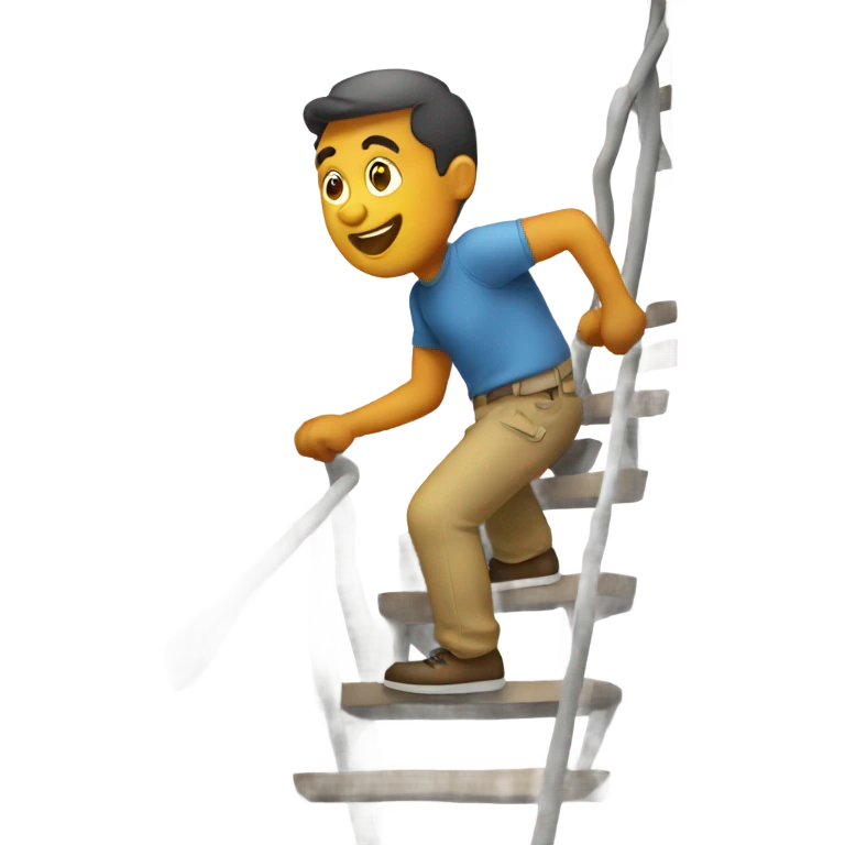 Climbing stairs emoji