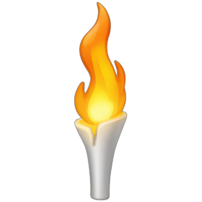 raised torch or flame emoji