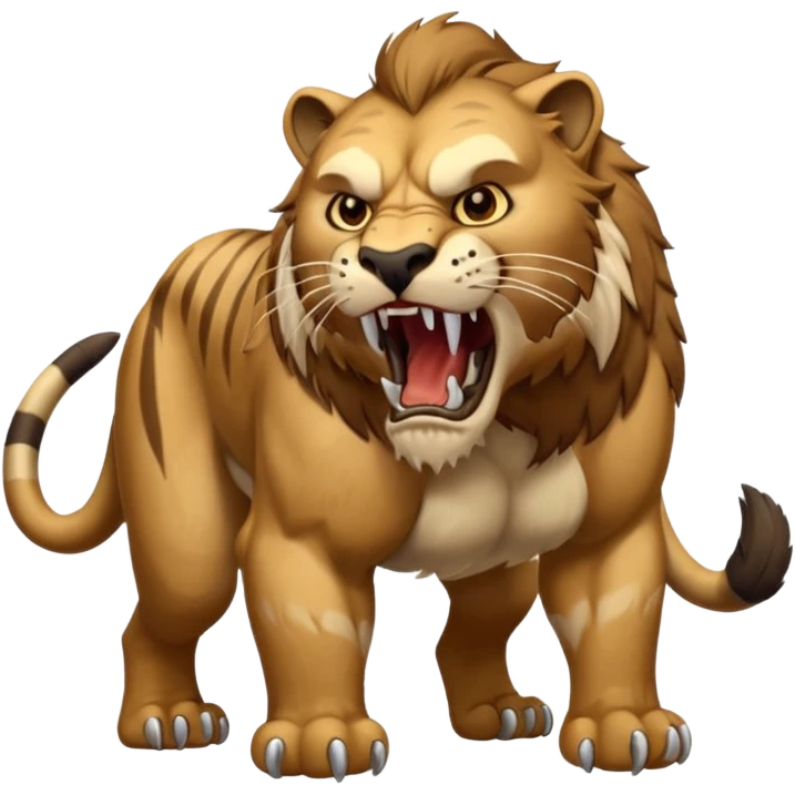 saber-toothed Smilodon emoji