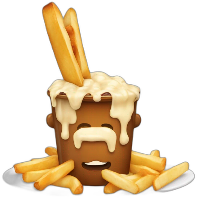 Poutine avec un Gitan emoji