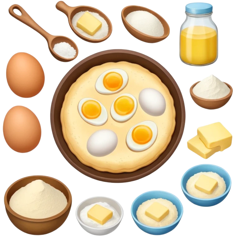 baking ingredients before preparation emoji