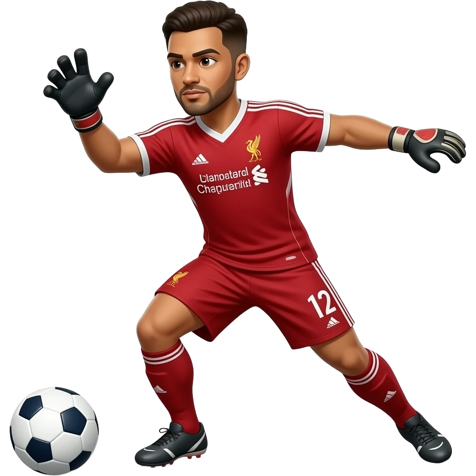 Vini jr aggainst liverpool gk emoji