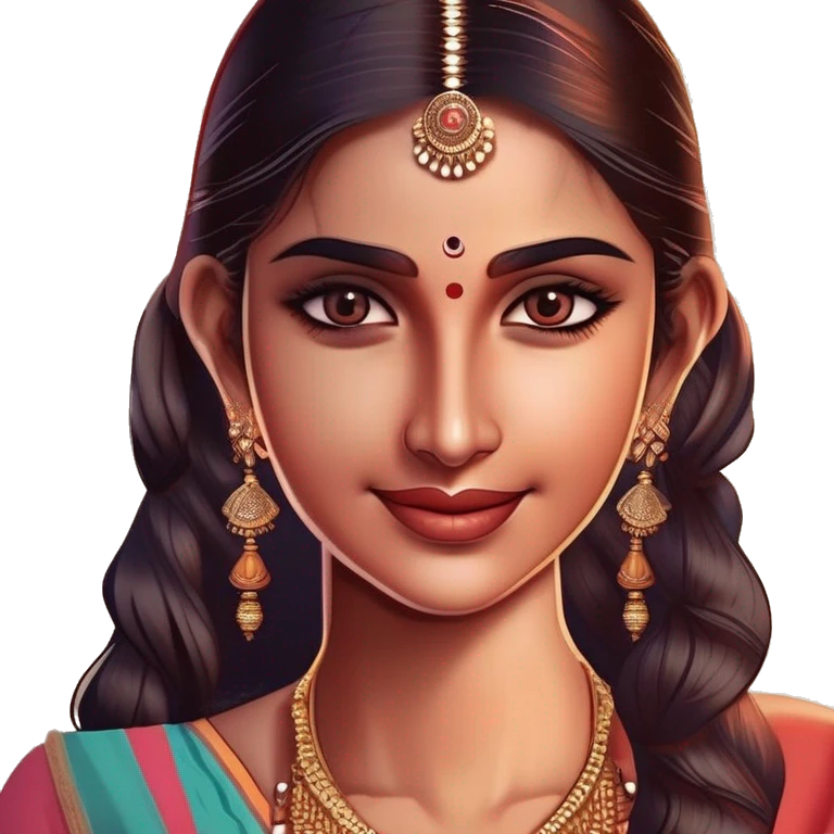 indian girl  emoji