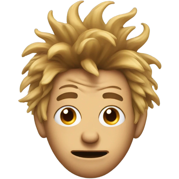 Booger hair emoji