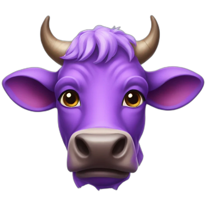 purple-skinned cow-ear giant emoji