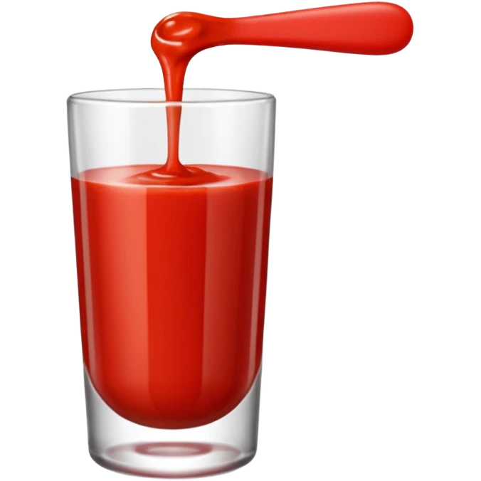 tomato puree in a glass glass transparent emoji