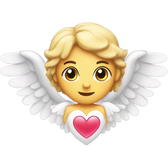 heart with angel emoji