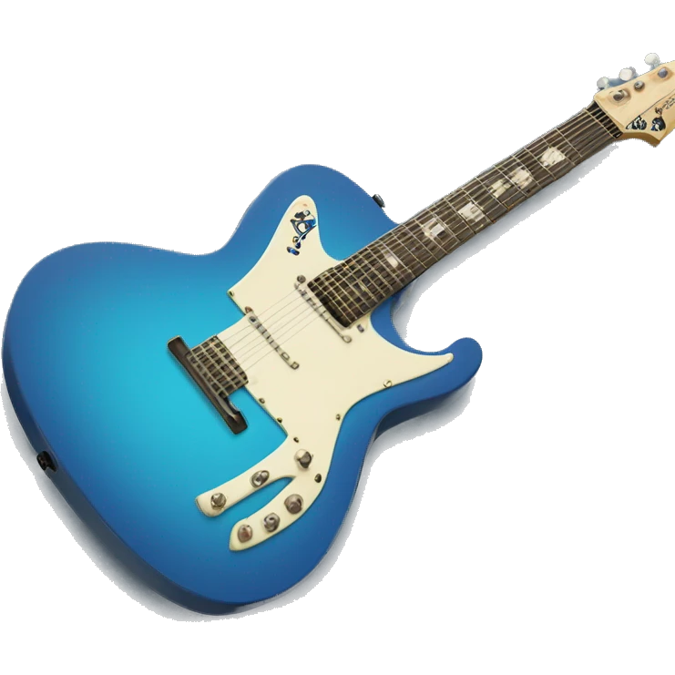 blue les poul junior guitar emoji