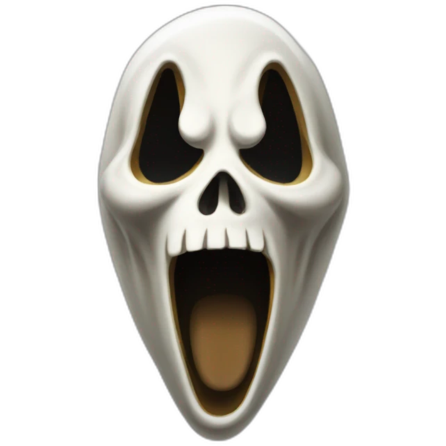 Ghostface scream emoji