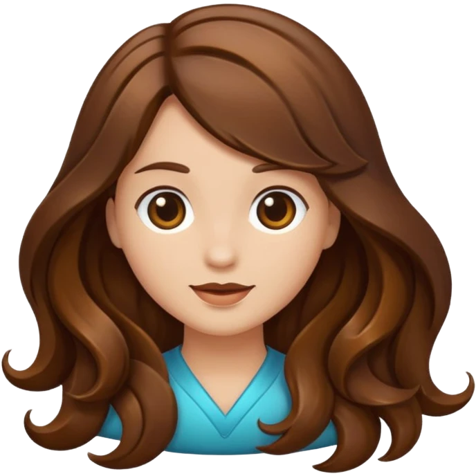 wavy brown hair emoji