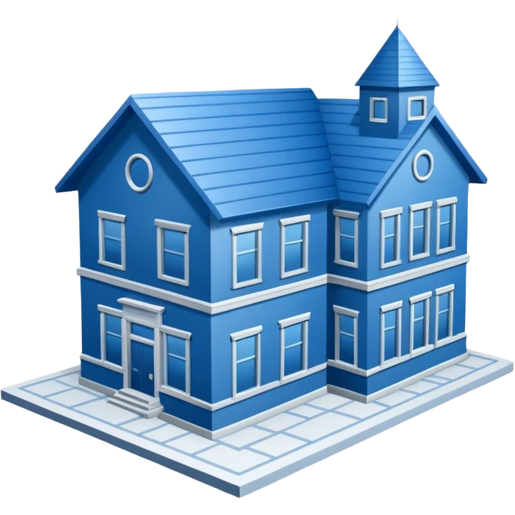 detailed  blue architectural drawing emoji