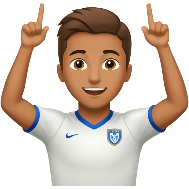 soccer player doing SUI celebration emoji