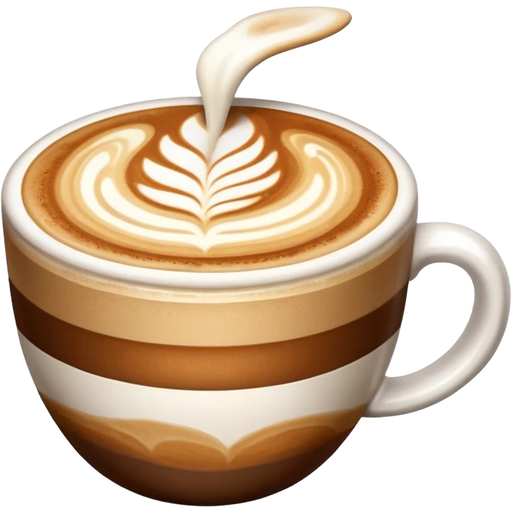 Latte art emoji