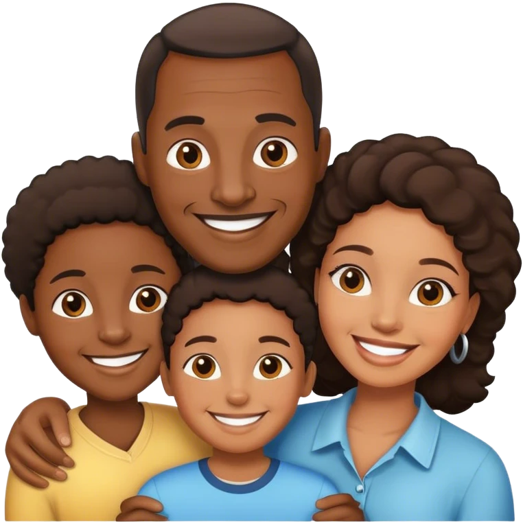 African American Family emoji