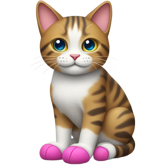 Cat wearing shoes emoji