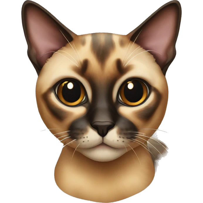 tortoiseshell siamese cat  emoji