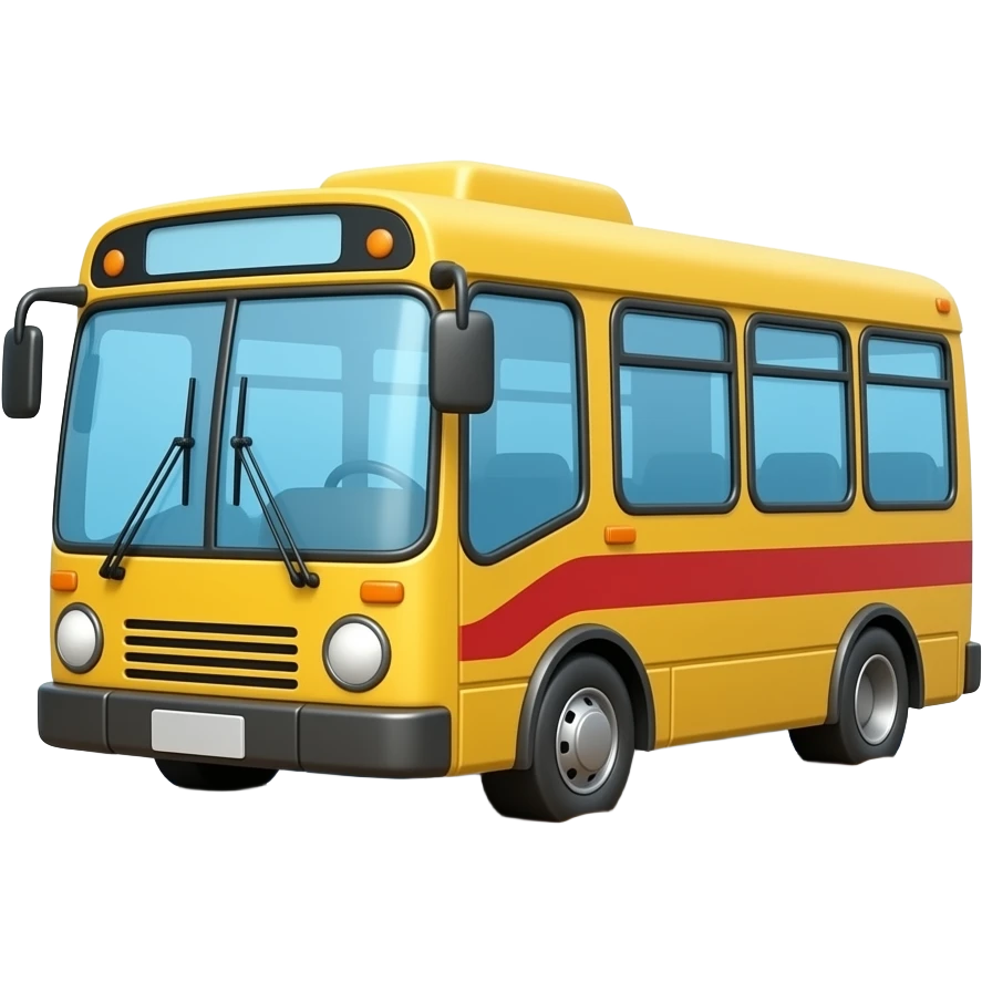 a bus is in a mud puddle emoji