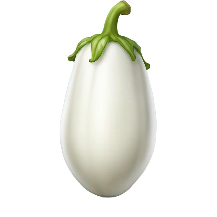 White eggplant emoji
