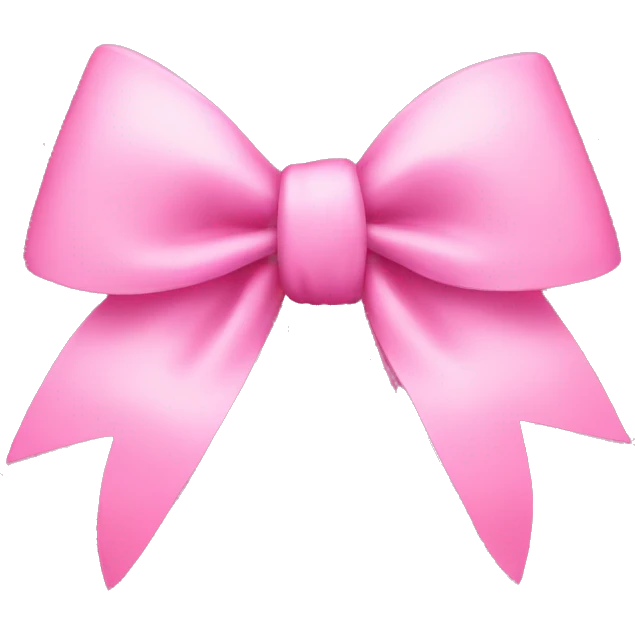 pink bow  emoji