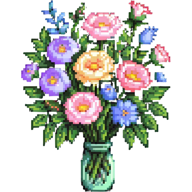 pastel flowers bouquet emoji