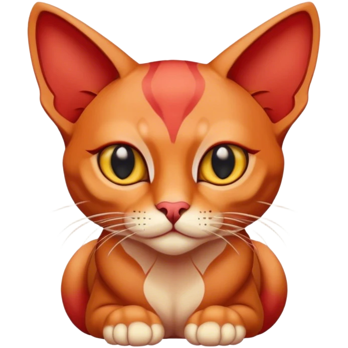 Red cat sphinx emoji