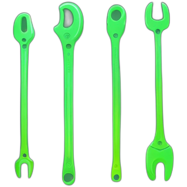 tools with this style : JavaScript neon glowing bright green emoji