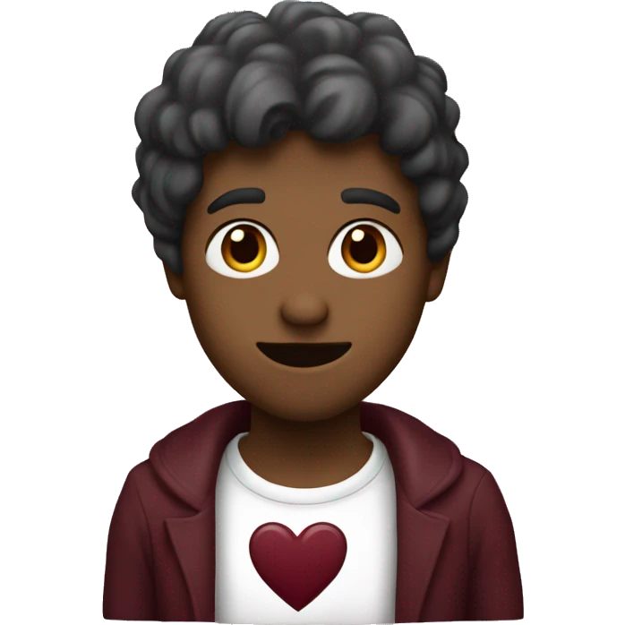 Burgundy heart emoji