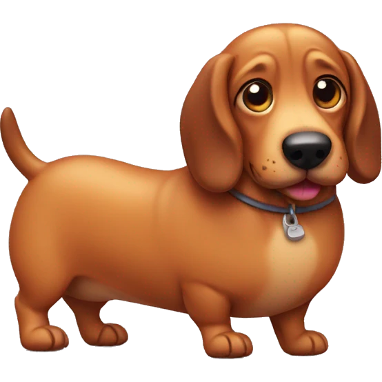fat sausage dog emoji