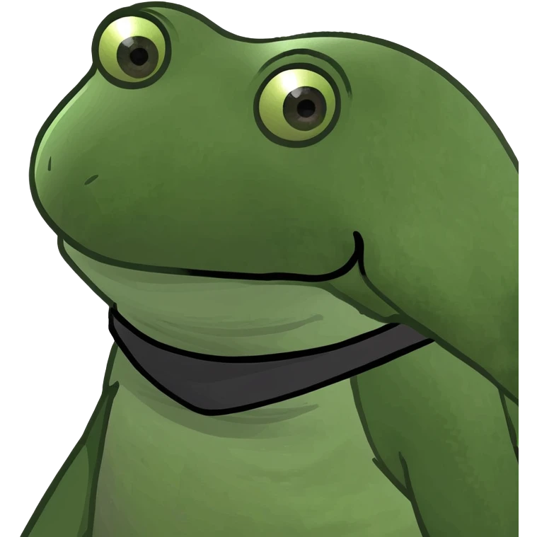 ninja frog meme character emoji