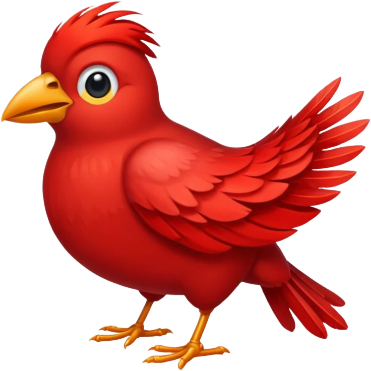 bird in red  emoji